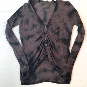Sheer knit blouse